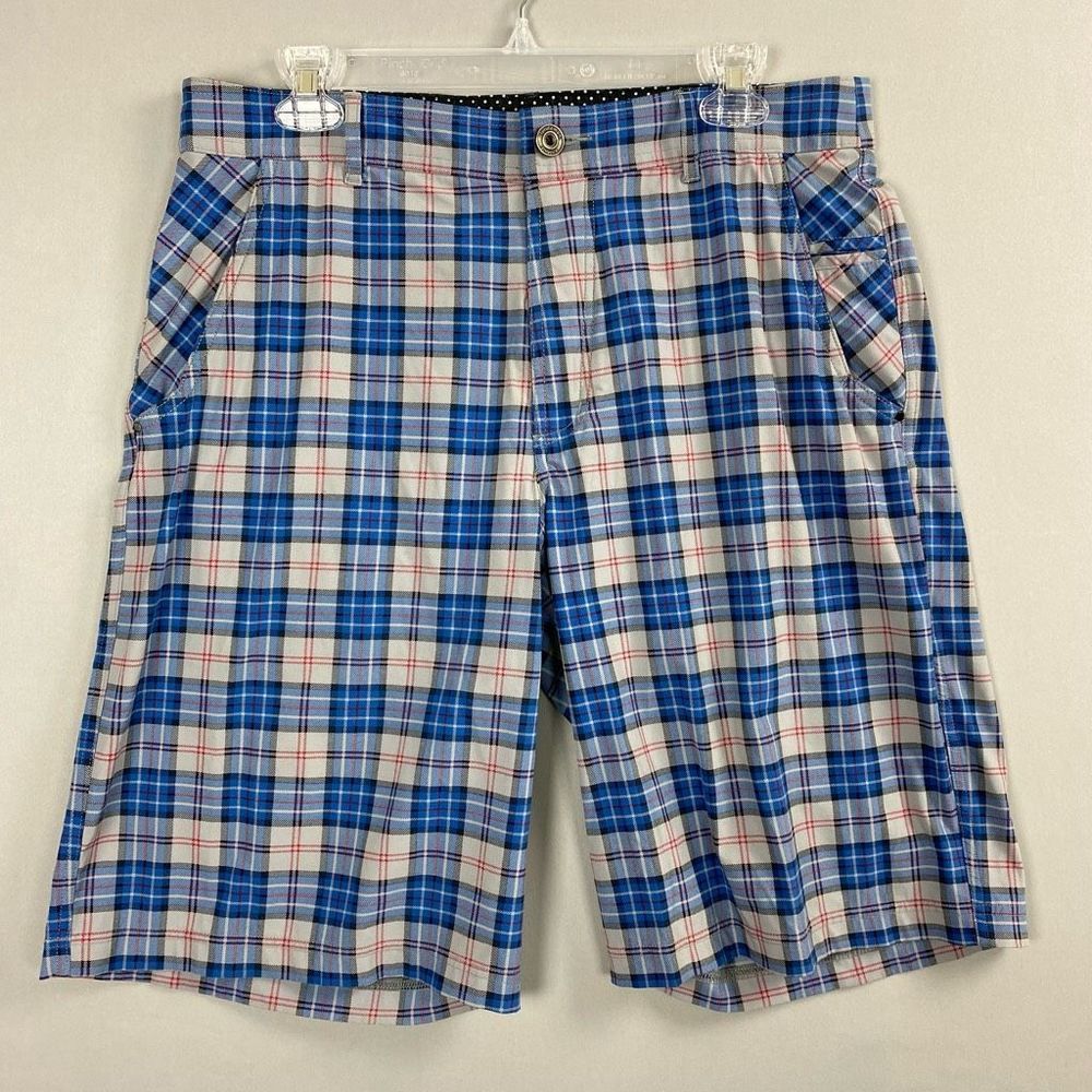 lululemon athletica Blue Flat Front Shorts
